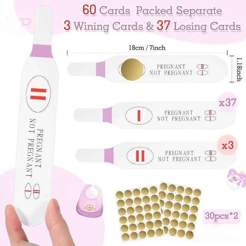 Scratch-Off Fake Pregnancy Test Prank Cards – 38/40 Pack