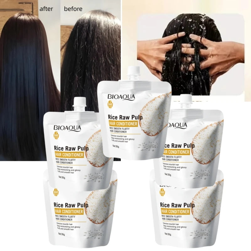 Rice Milk Hair Conditioner 5-Pack – Smooth, Silky & Frizz-Free