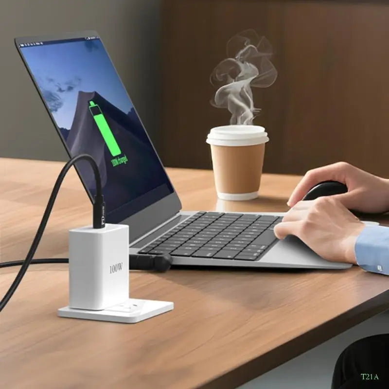 USB-C 100W Laptop Charging Adapter Cable with 4 Barrel Tips