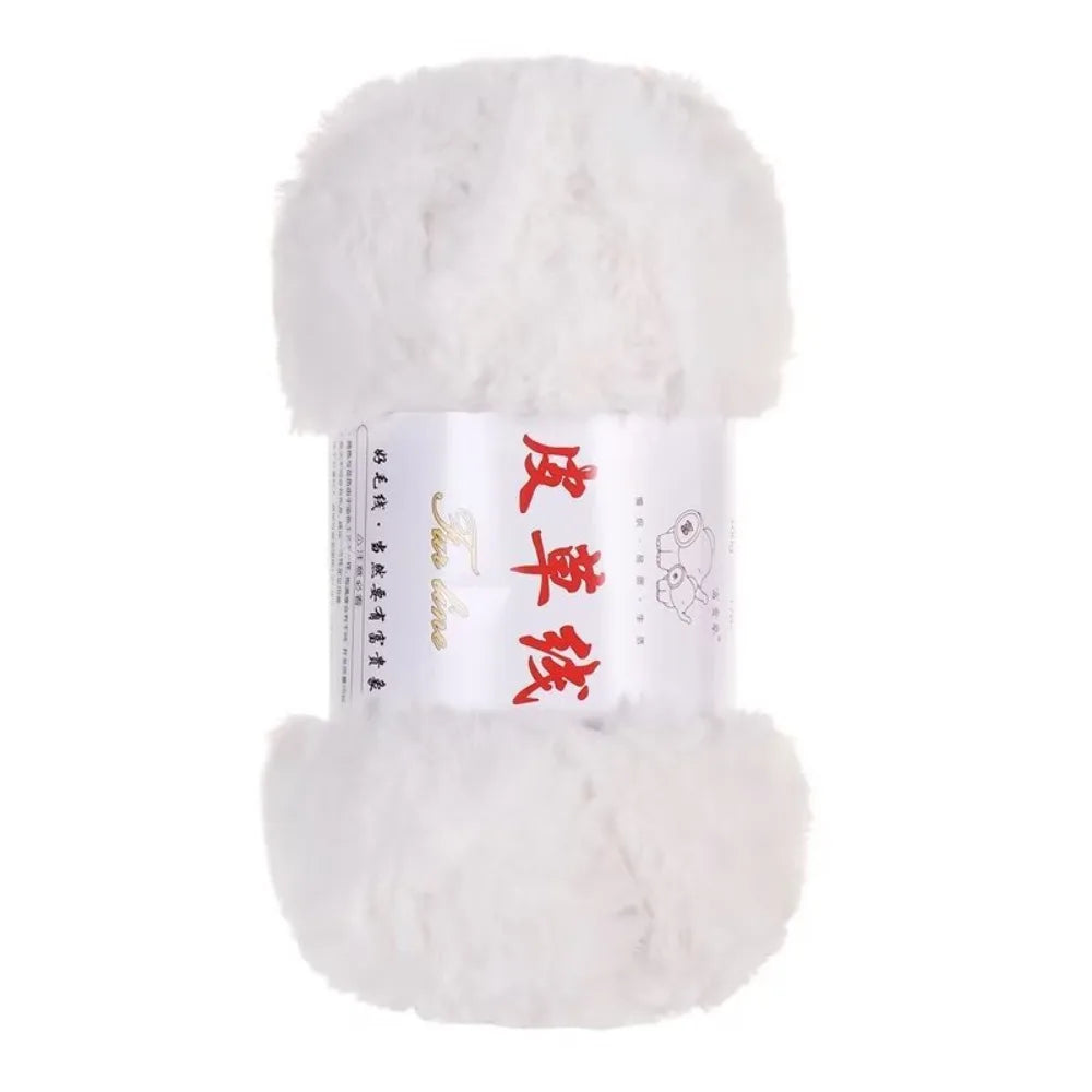 100g Faux Fur Yarn – Fluffy Chunky Anti-Pilling Knitting Yarn