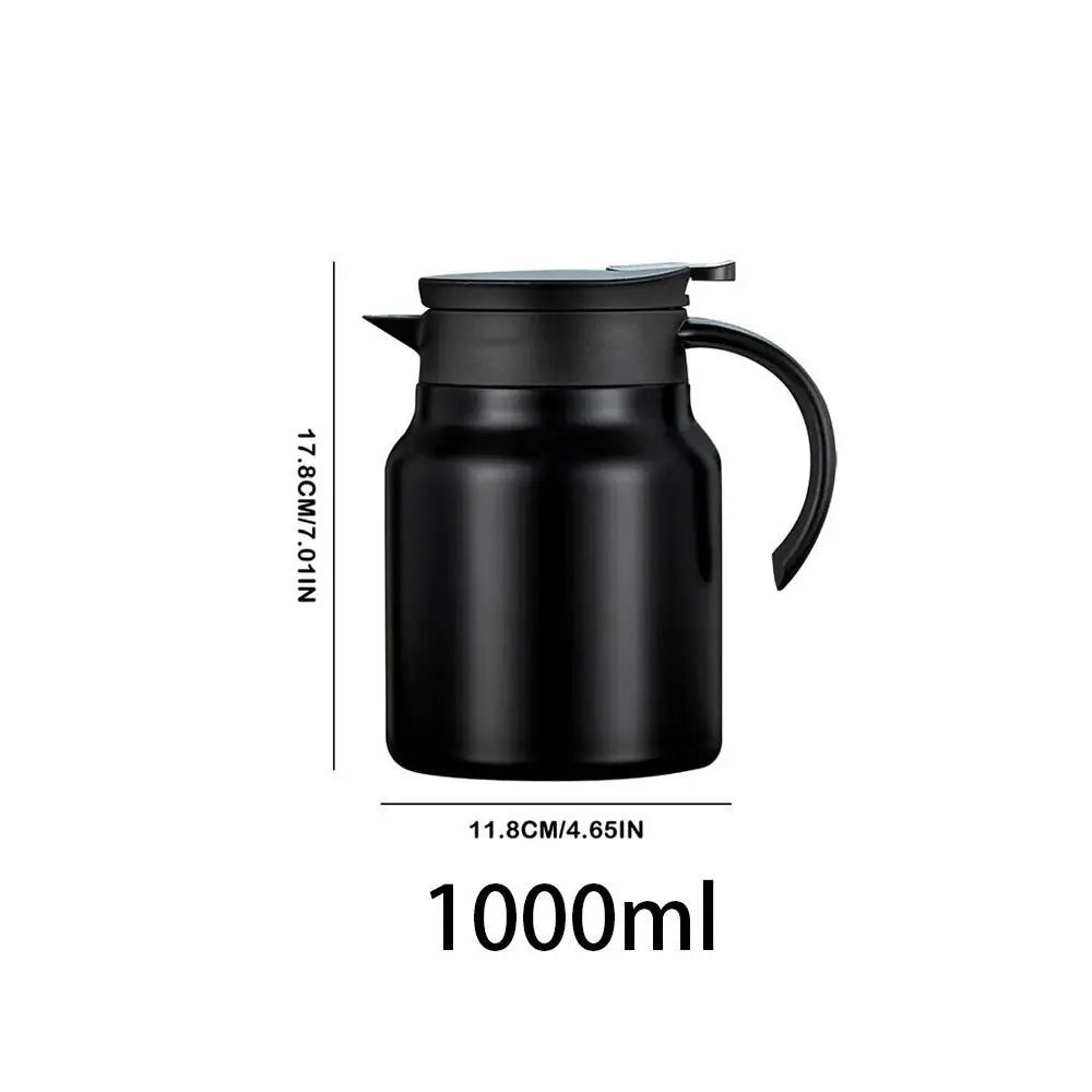 Stainless Steel Teapot 1000ml – Large Capacity Tea & Coffee Pot