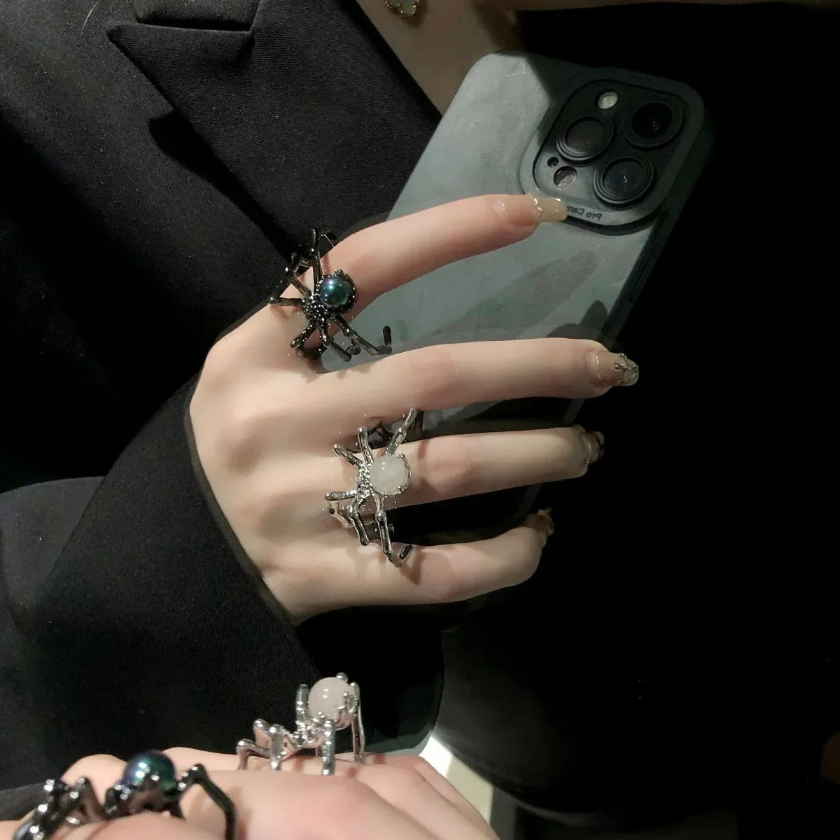 Spider Fashion Ring for Women – Punk Zinc Alloy Statement Jewelry