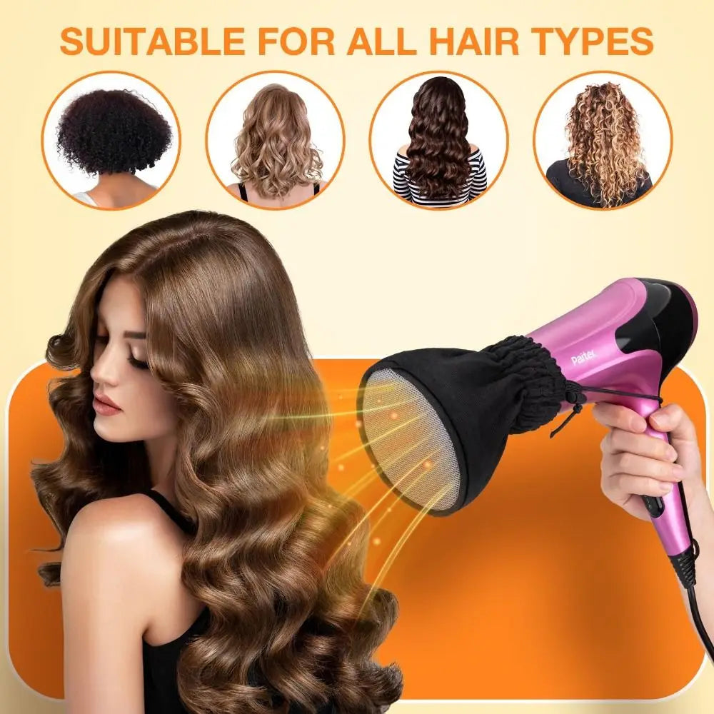 Universal Foldable Hair Dryer Diffuser Cover & Storage Bag
