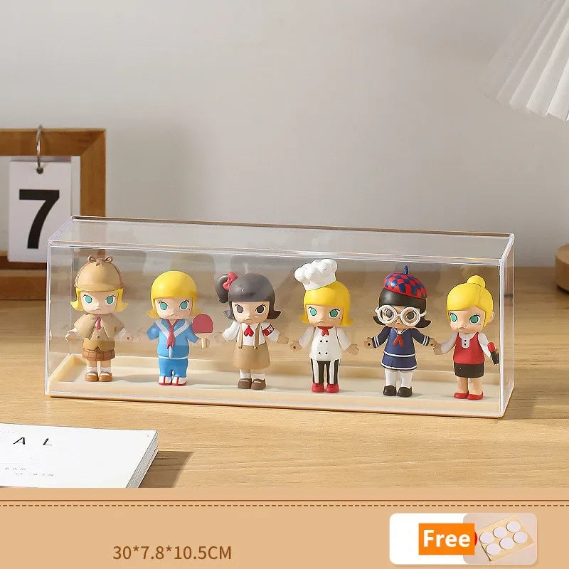 Clear Acrylic Pop Doll Display Case – Dustproof Storage Box