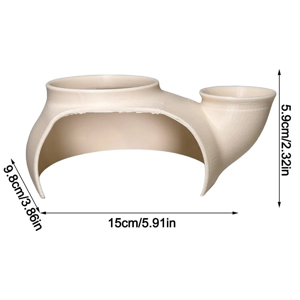 Pot-Shaped Aquarium Tunnel Cave – Fish Tank Hideout Decor