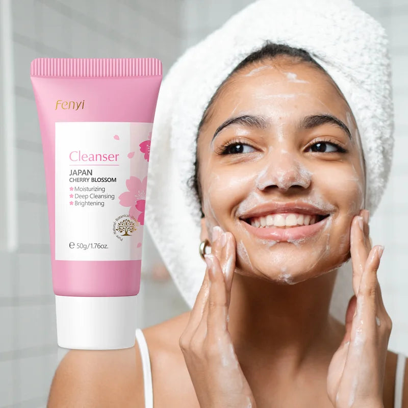 Vitamin C Sakura Foaming Facial Cleanser – Moisturizing Face Wash