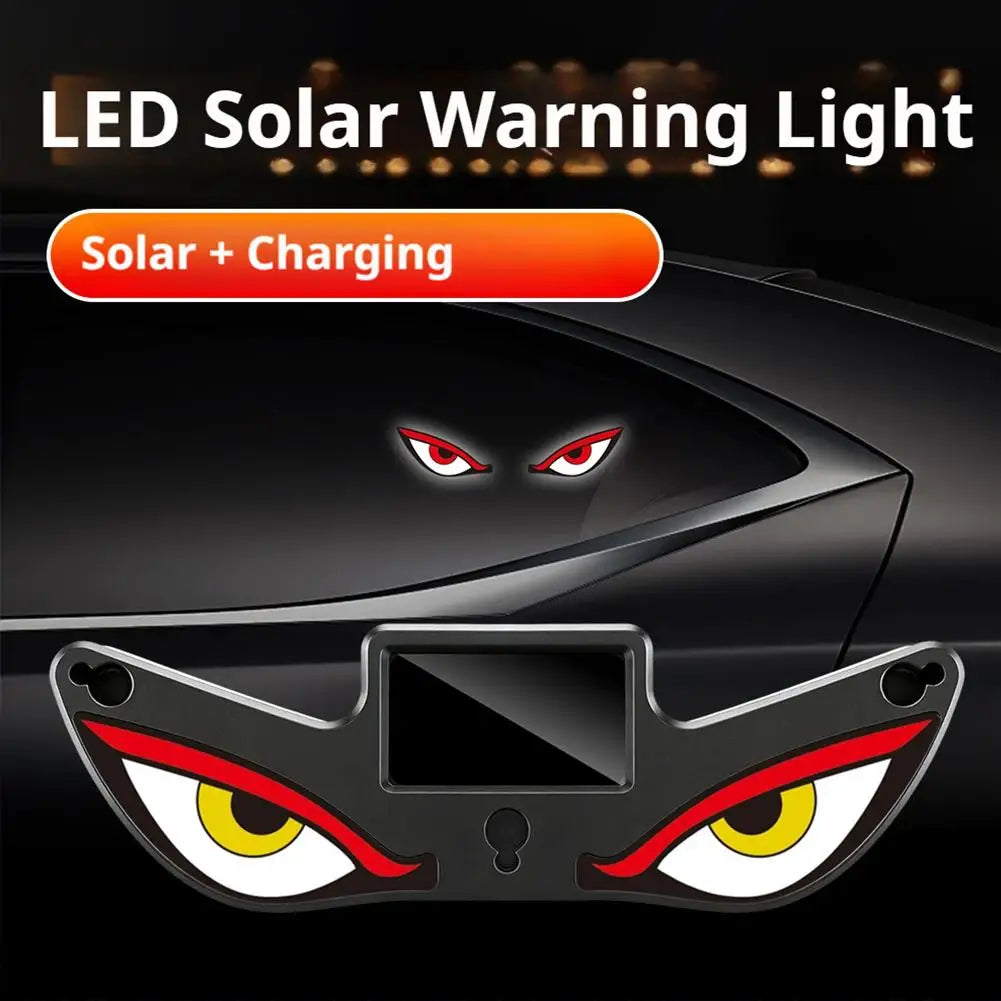 Solar Demon Eye Car Window LED Neon Light – No Wiring