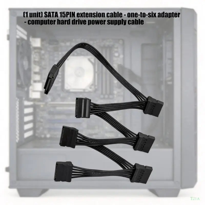 SATA 15-Pin 1-to-6 Power Splitter Cable | Desktop Drive Build