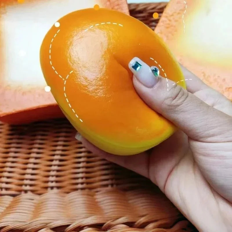 Toast Bread Squishy Toy – Slow Rising Soft Cheese Squeeze Fidget