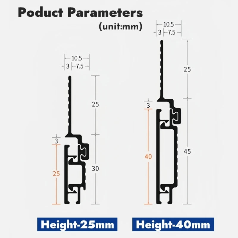 Recessed LED Skirting Line Aluminum Profile – Baseboard Bar Light