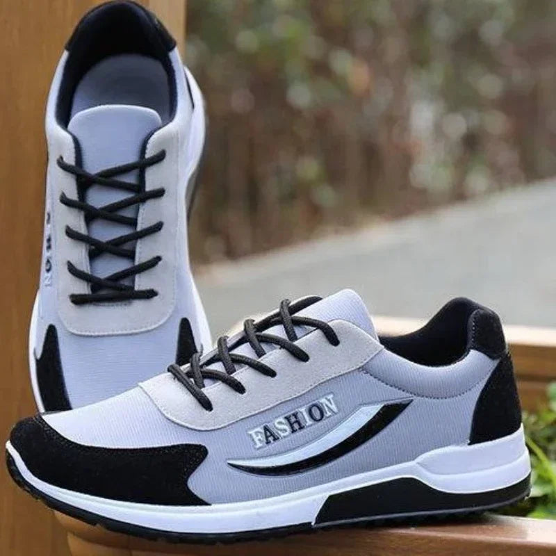LEDP Men's Breathable Canvas Sneakers | Lace-Up Training Shoes