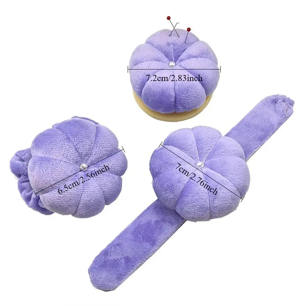 Pumpkin Wrist Pin Cushion – Violet Velvet Sewing Needle Holder