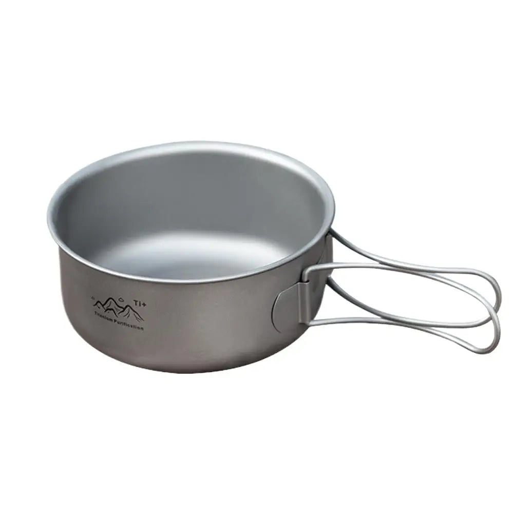 Ultralight Titanium Camping Pot – Portable Outdoor Cookware