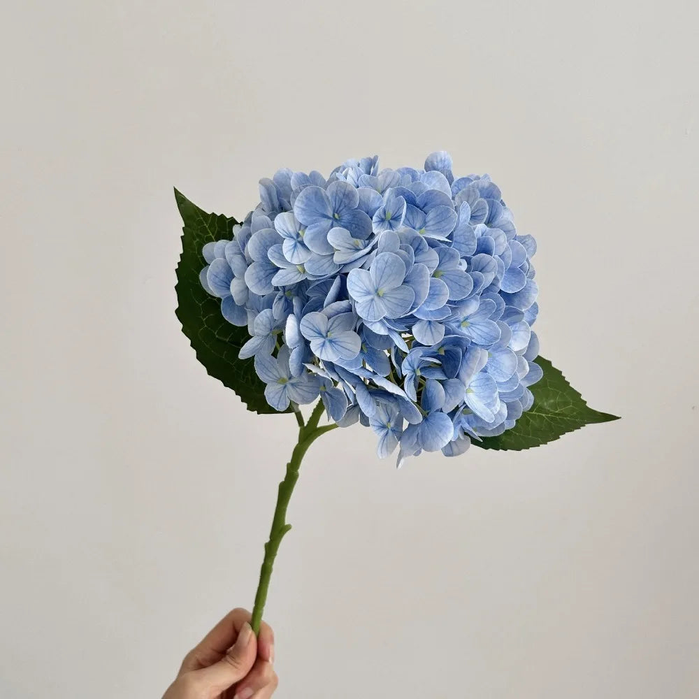 Silk Hydrangea Artificial Flower Head – Large 3D Realistic