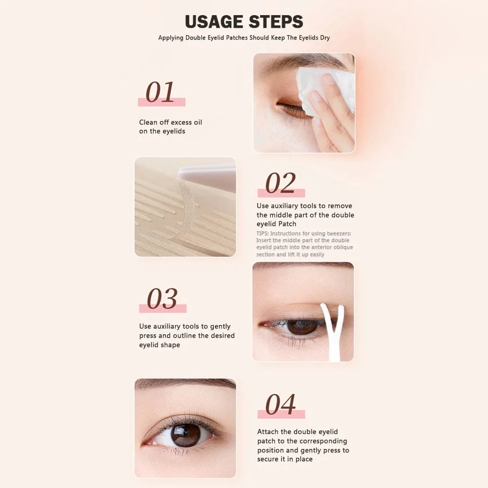 Double Eyelid Tape – Waterproof Invisible Strips 400 pcs