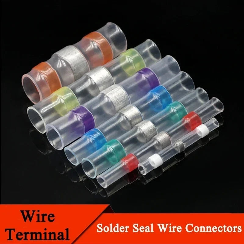 Waterproof Heat Shrink Solder Wire Connectors 50–300 Pc Set