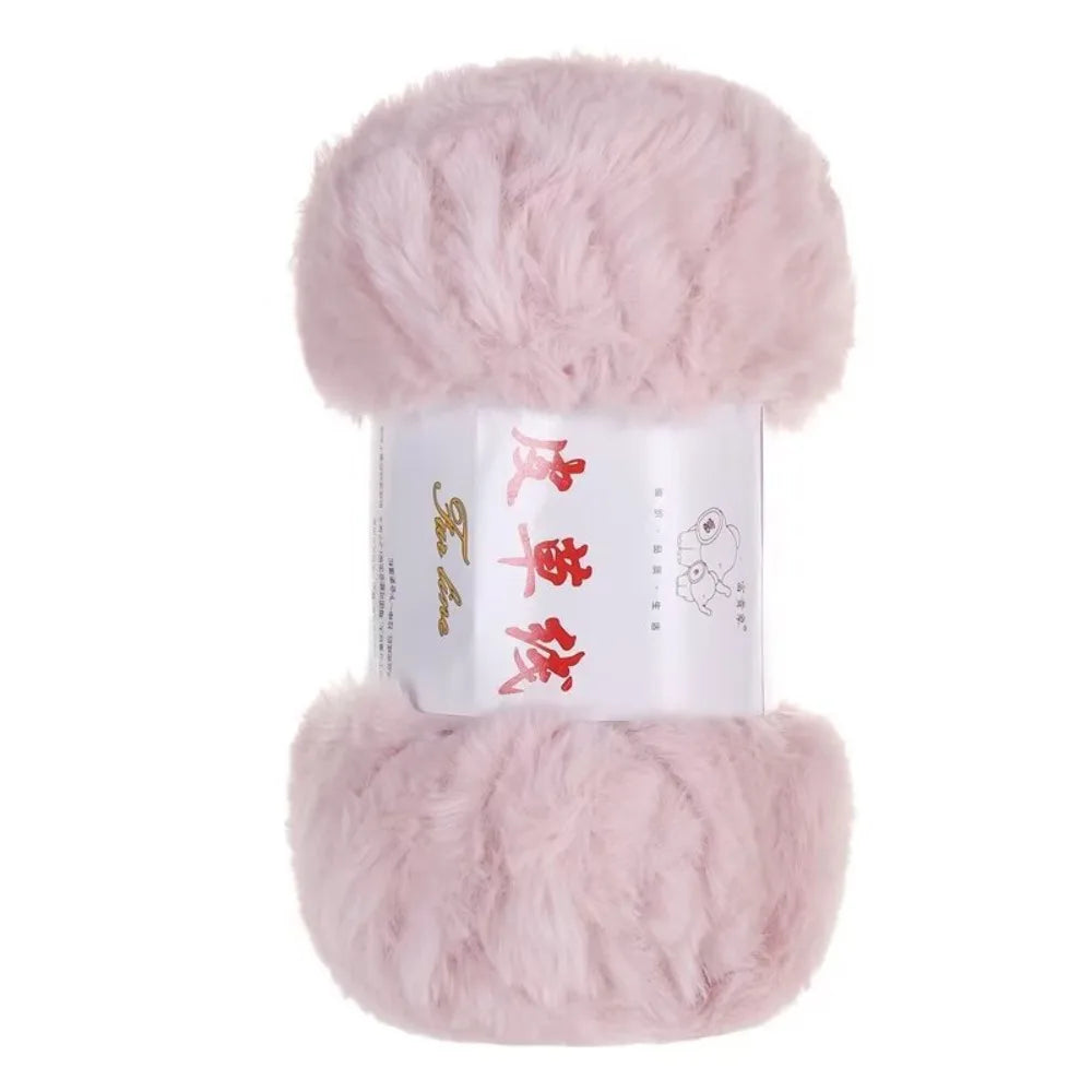 100g Faux Fur Yarn – Fluffy Chunky Anti-Pilling Knitting Yarn