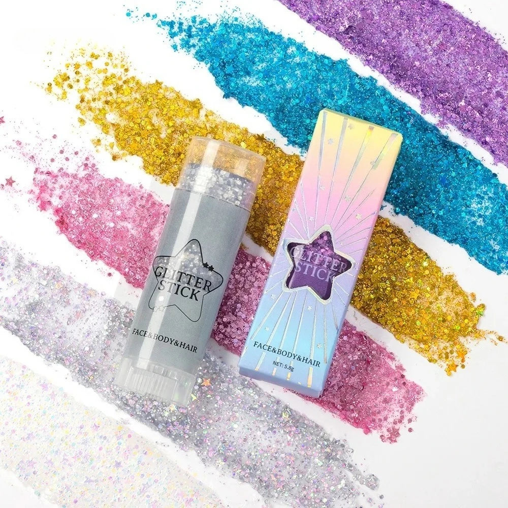 Glitter Gel Stick – Sequin Eyeshadow Face & Body Shimmer