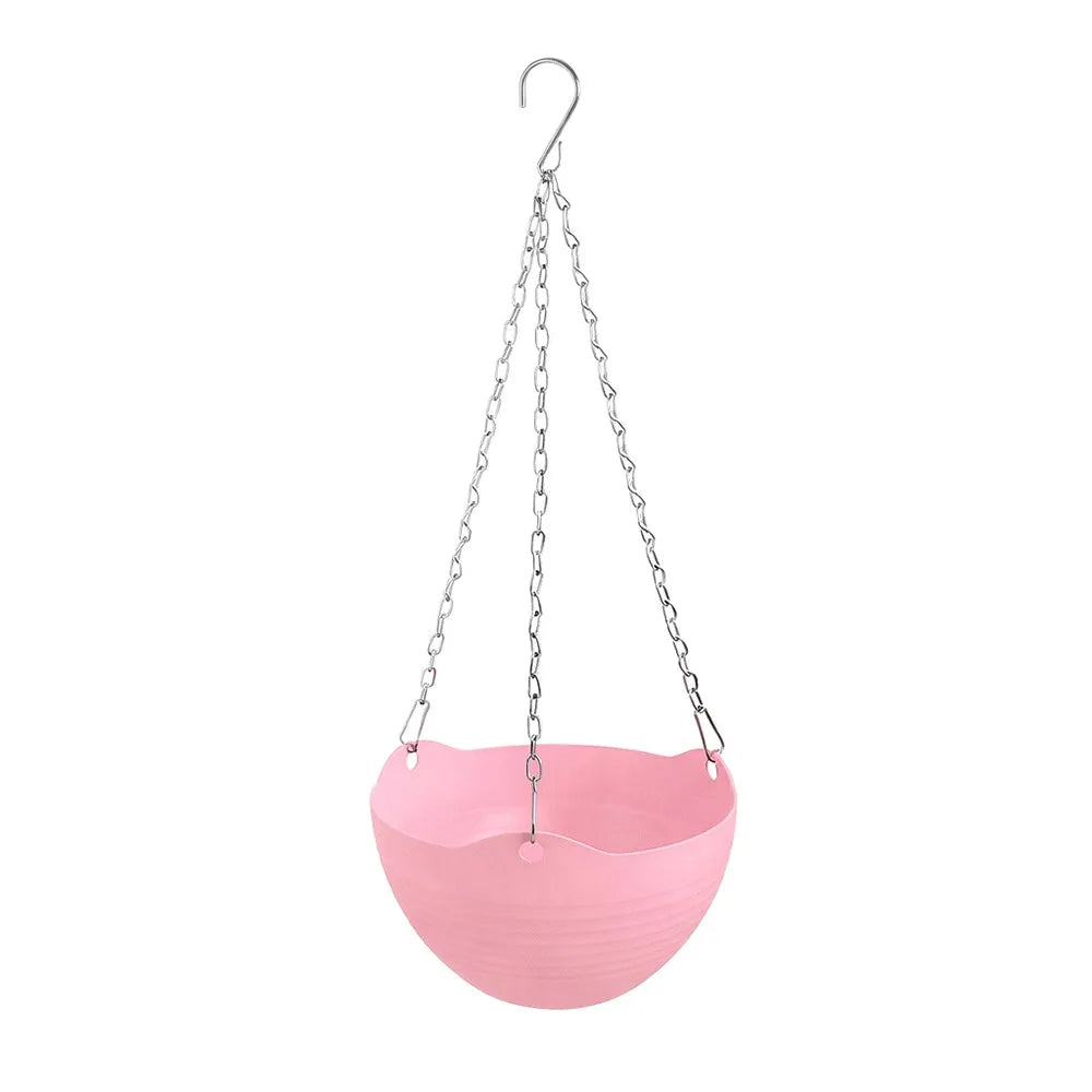 Self-Watering Hanging Basket Flower Pot – 9 Colors, PP