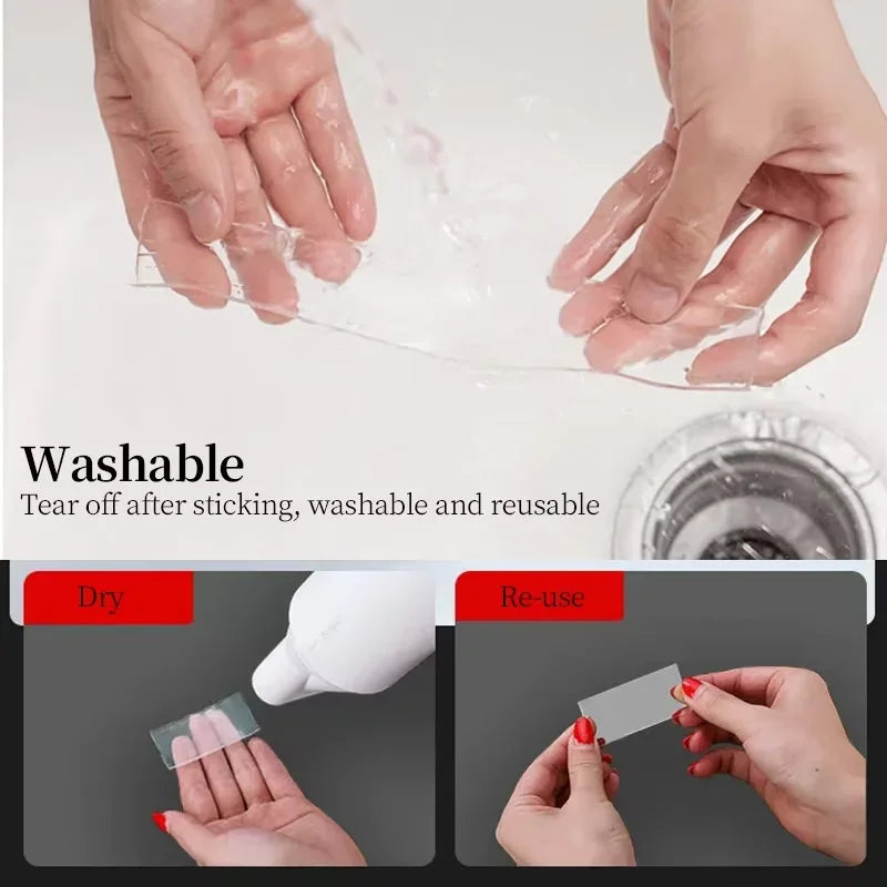 Nano Tape Double-Sided Transparent Reusable Waterproof | 1–5m