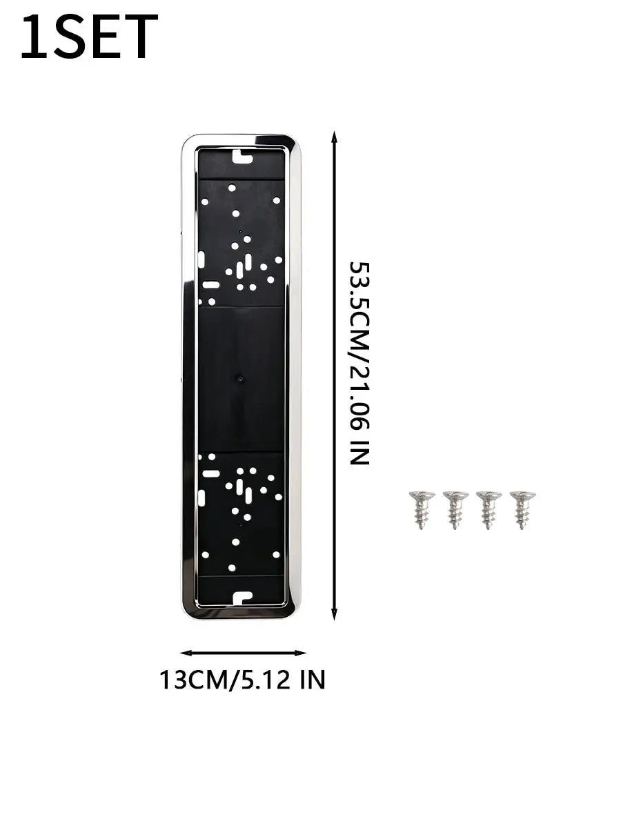 Stainless Steel License Plate Frame – Rustproof Euro Holder