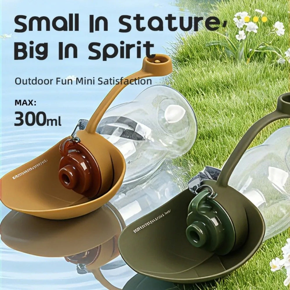 SAMMY 2-in-1 Foldable Dog Water Bottle 300ml – Travel Pet Cup