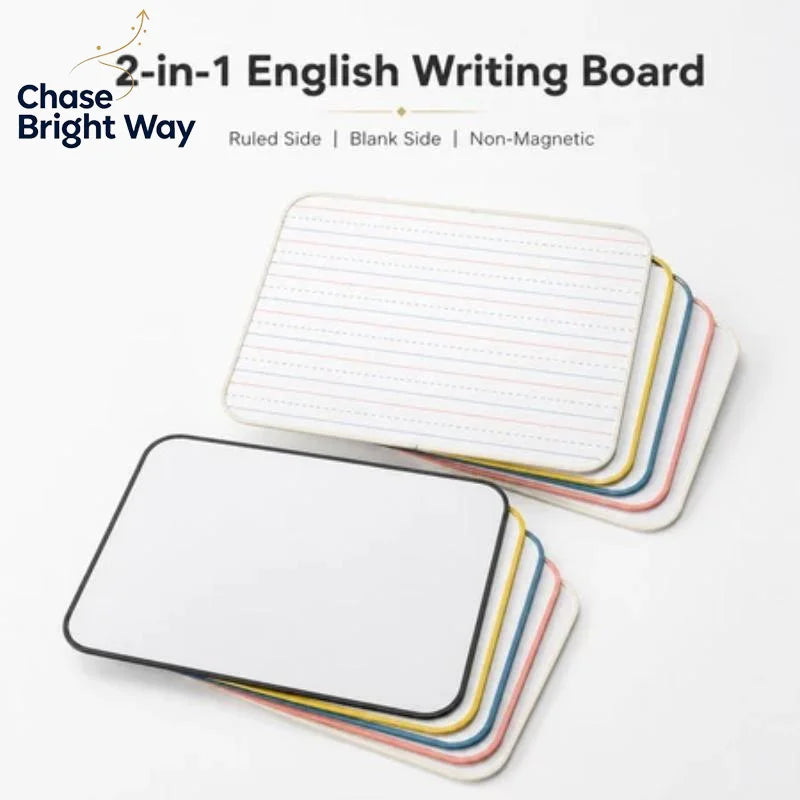 Kids Lined Dry Erase Whiteboard | 3-Grid Handwriting Practice Board