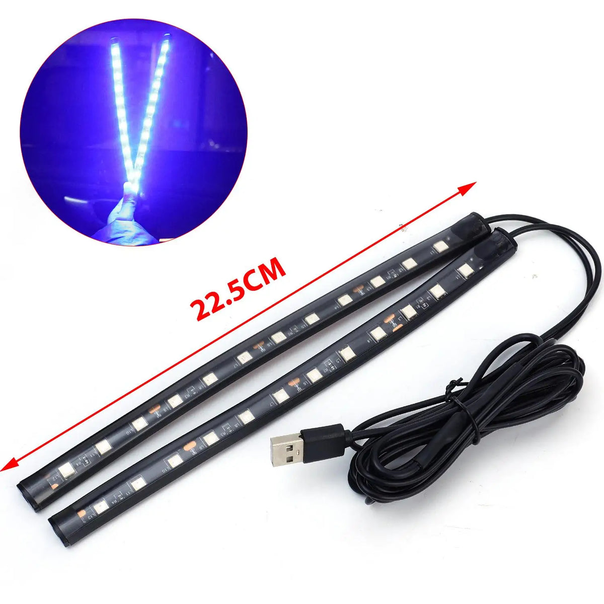 USB Car Ambient Light – Multicolor LED Interior Mood Kit