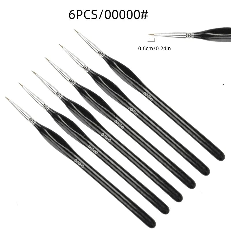 Detail Paint Brush Set – Fine Nylon Tip for Miniatures & Acrylic