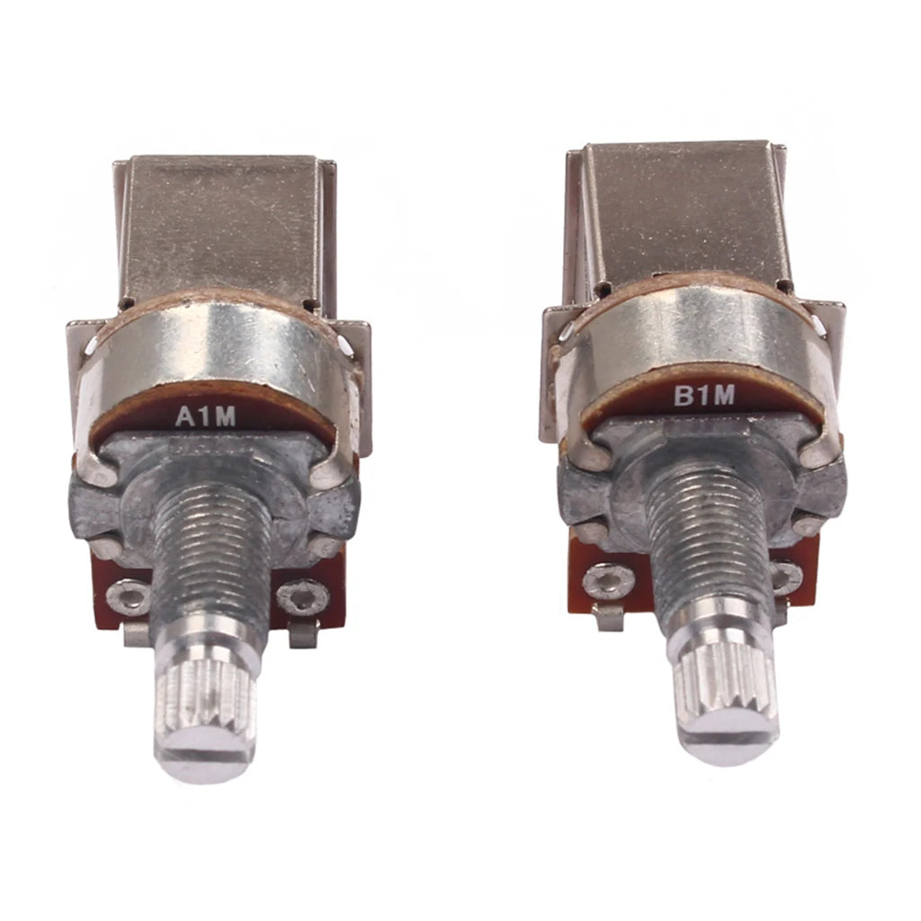 Guitar A1M B1M Split Shaft 18mm Potentiometer Pot – 2-Pack