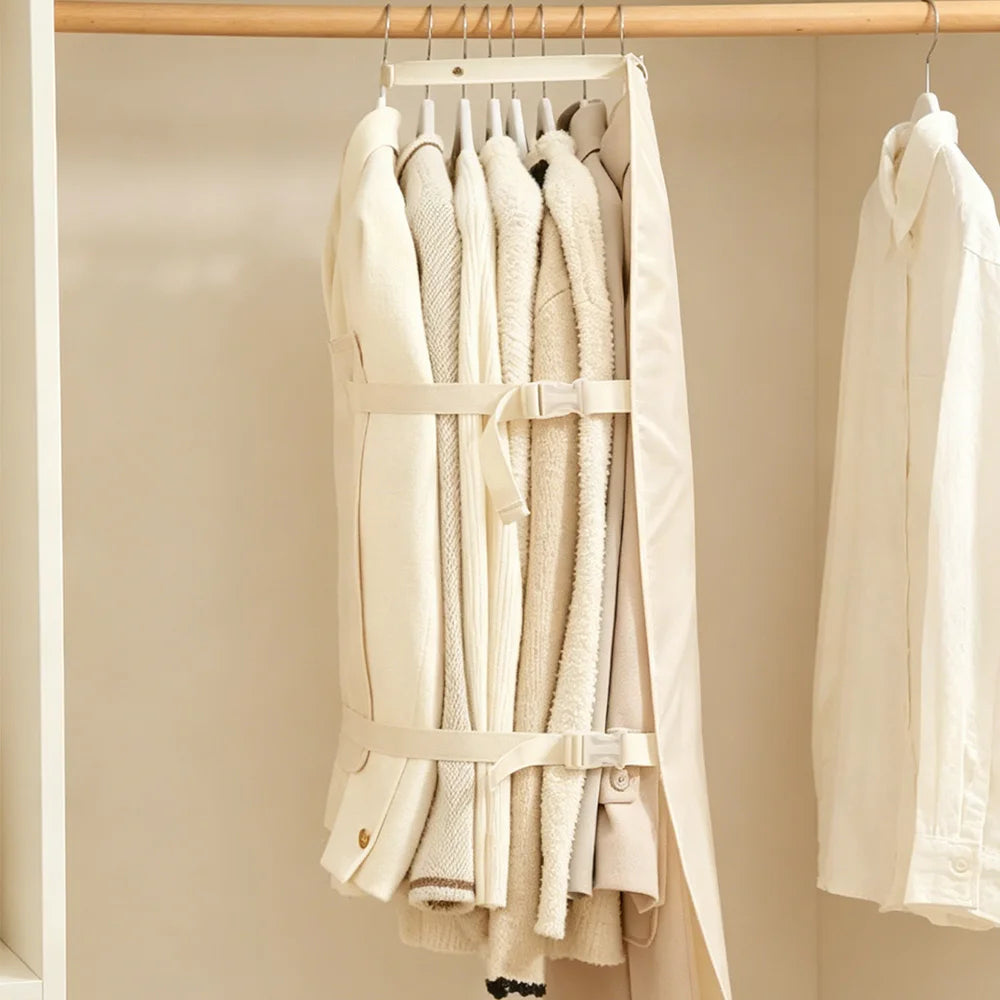 Adjustable Strap Garment Cover – Hanging Wardrobe Storage Bag