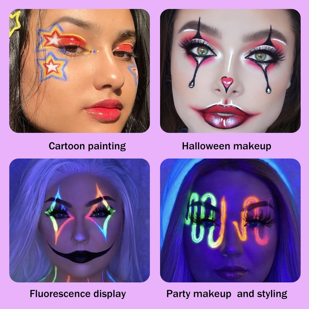 YTRUNS Vibrant Face & Body Paint – Halloween & Cosplay Makeup
