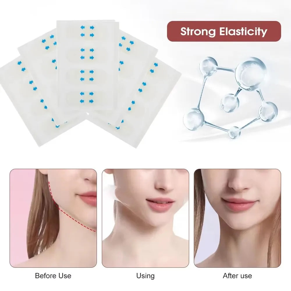 V-Shape Face Lifting Tape – Invisible Skin Tightening Stickers