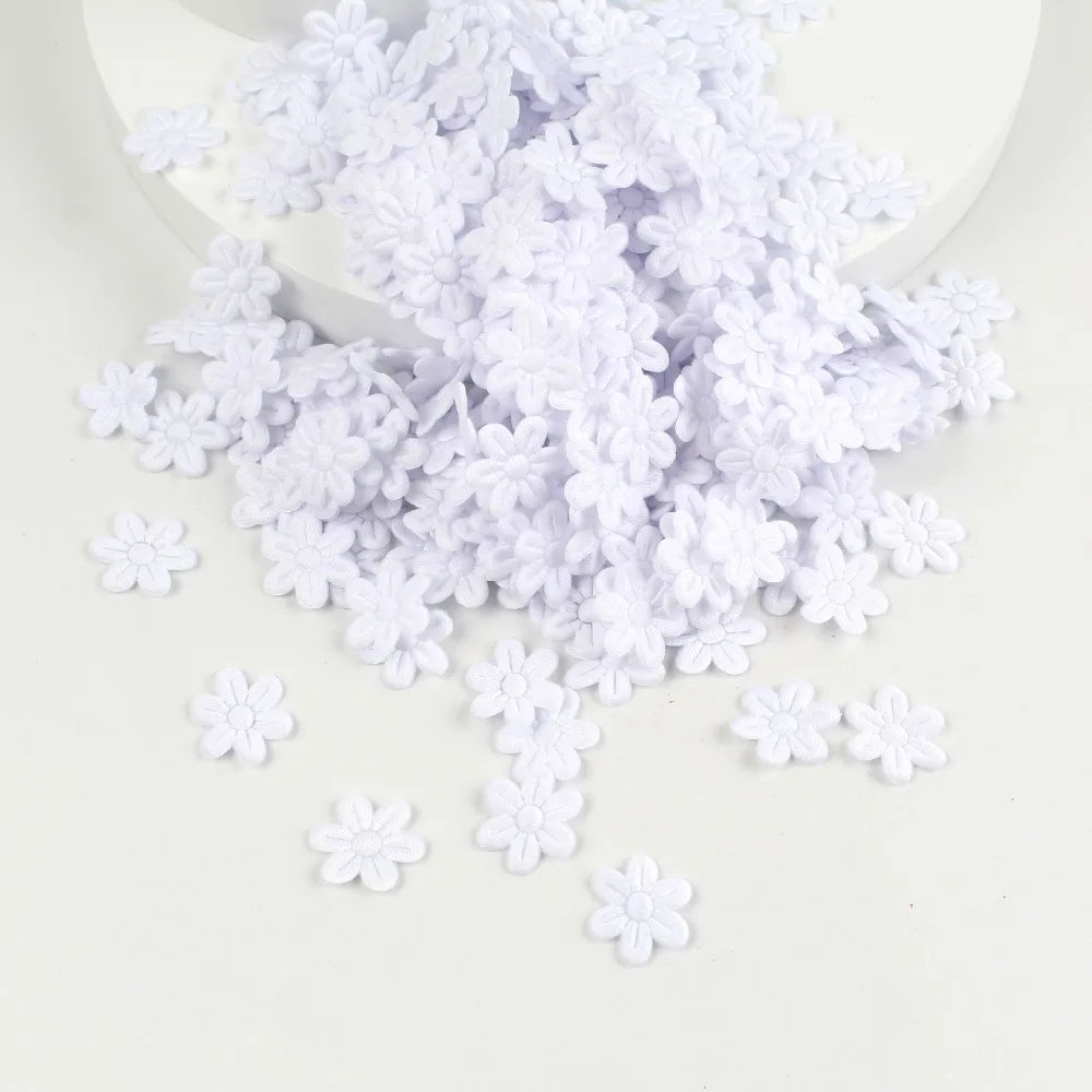 100pcs 2cm Felt Five-Petal Flower Stickers – DIY Craft & Hair