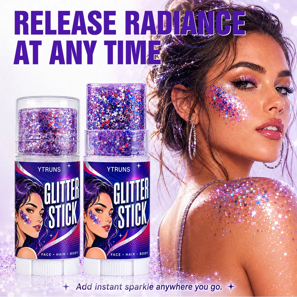 Holographic Glitter Gel Stick – Face & Body Glitter for Festivals