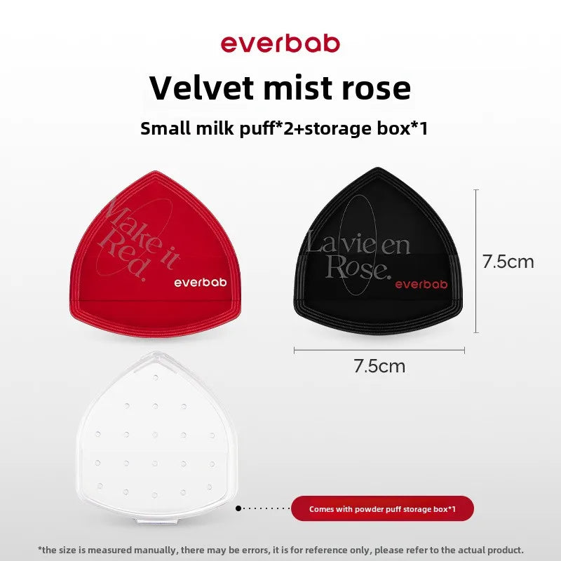 Everbab Mini Thumb Powder Puff Set – Air Cushion Applicator 4pc