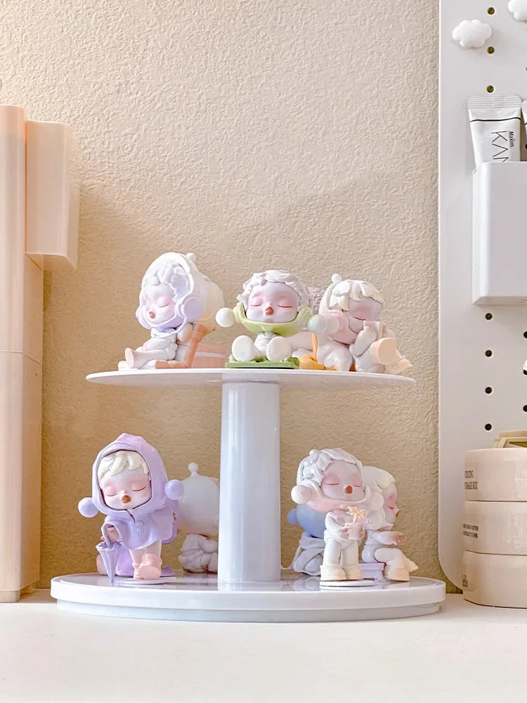 Rotating Round Display Case – Action Figures & Doll Organizer