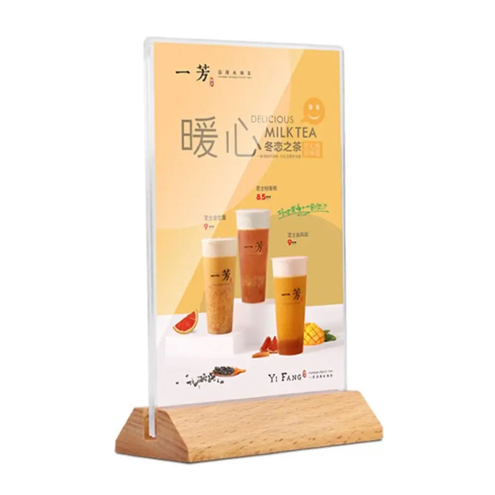 Acrylic Table Top Sign Holder A4/A5/A6 – Double Sided Stand