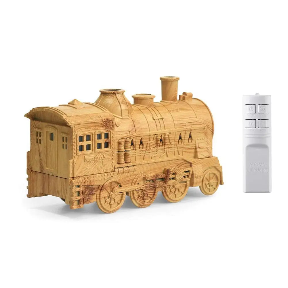 Vintage Train Humidifier & Aromatherapy Diffuser | LED Ambient