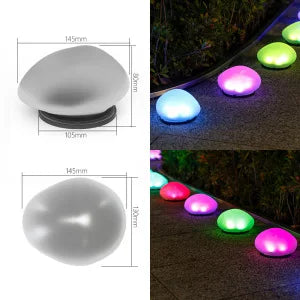 KDULIT Solar Pebble Rock Light – IP65 Waterproof LED Garden Lamp