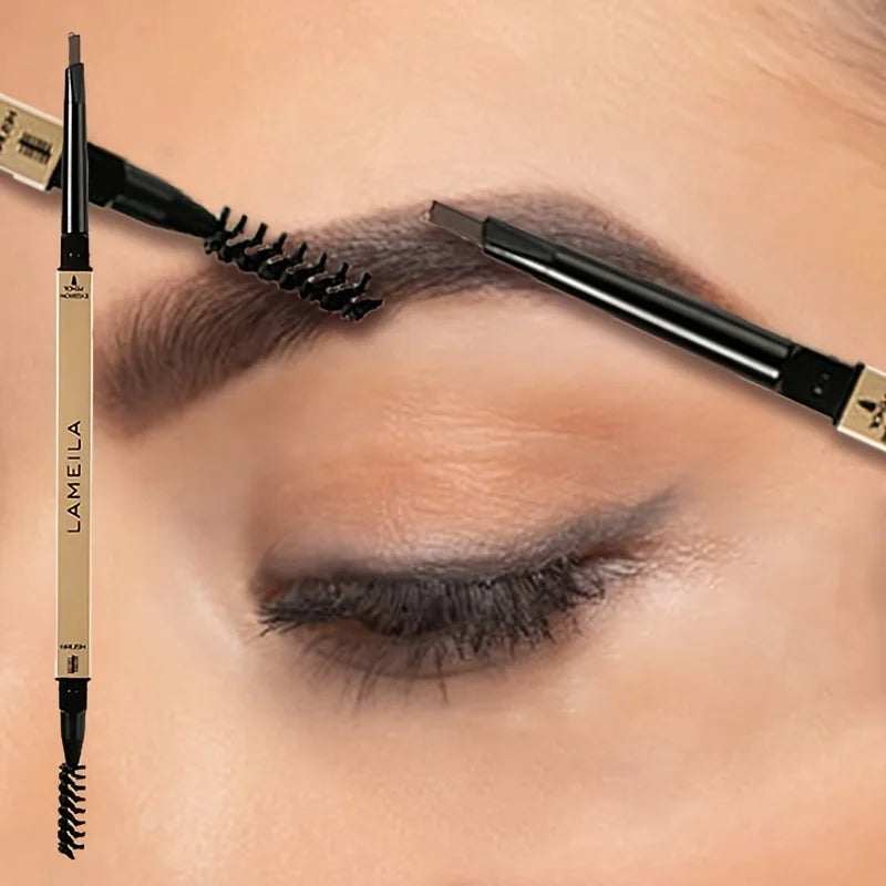 Waterproof Double-Ended Eyebrow Pencil – Ultra-Fine Tip & Spoolie