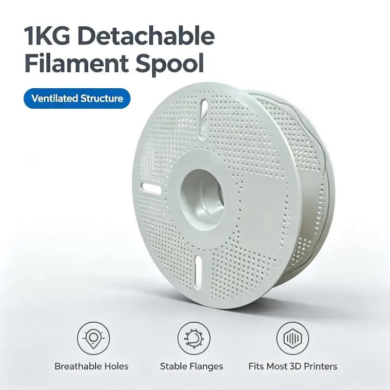 Reusable Empty 3D Printer Filament Spool – 1KG PP Reel