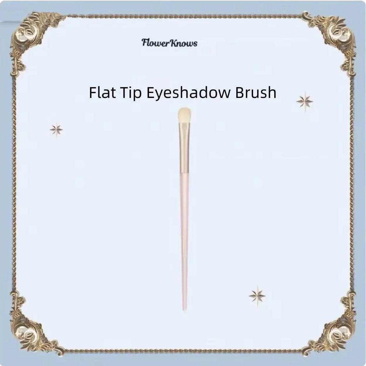 Flower Knows Flat Tip Eyeshadow Brush – Synthetic Hair