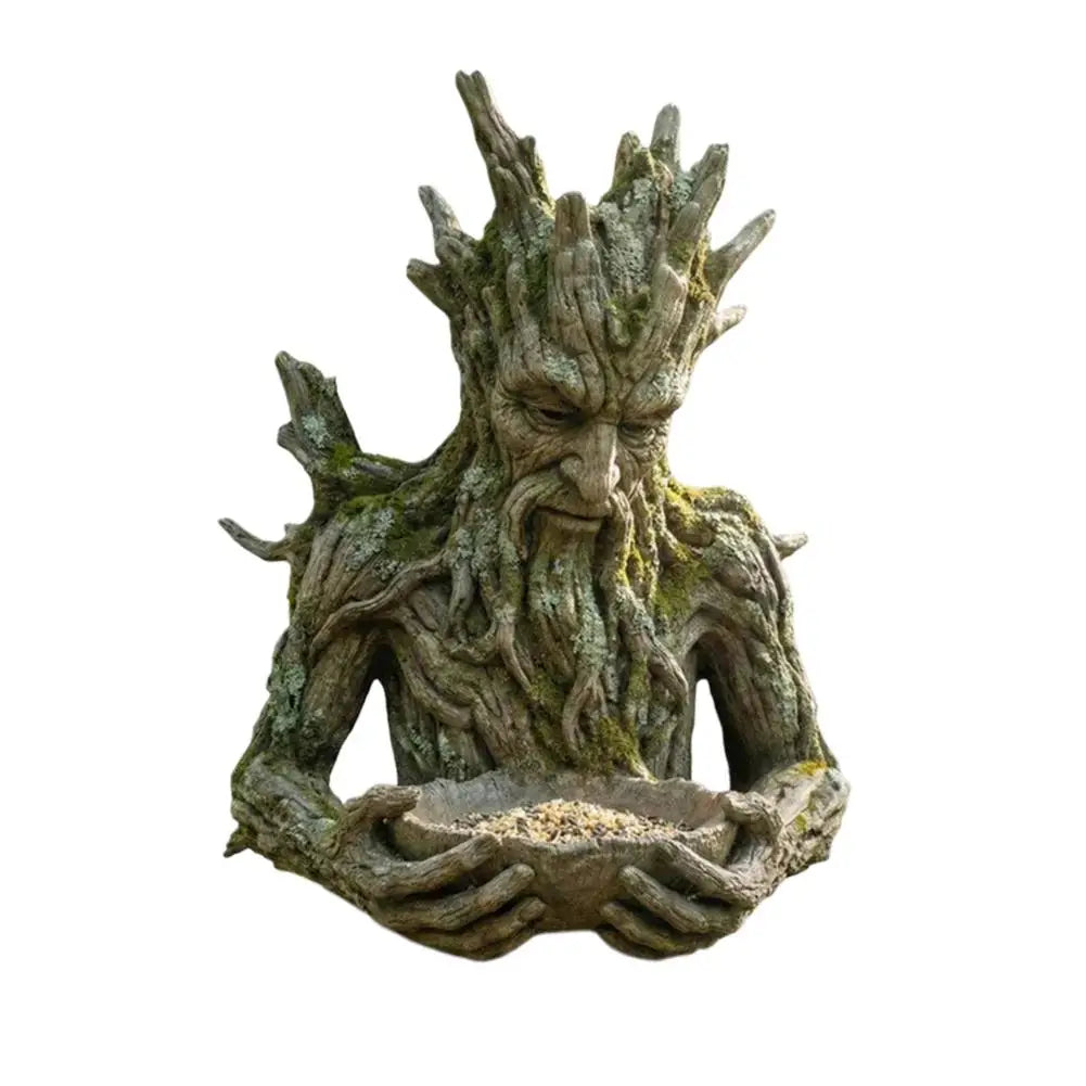 Tree Spirit Bird Feeder – Weatherproof Resin Garden Sculpture