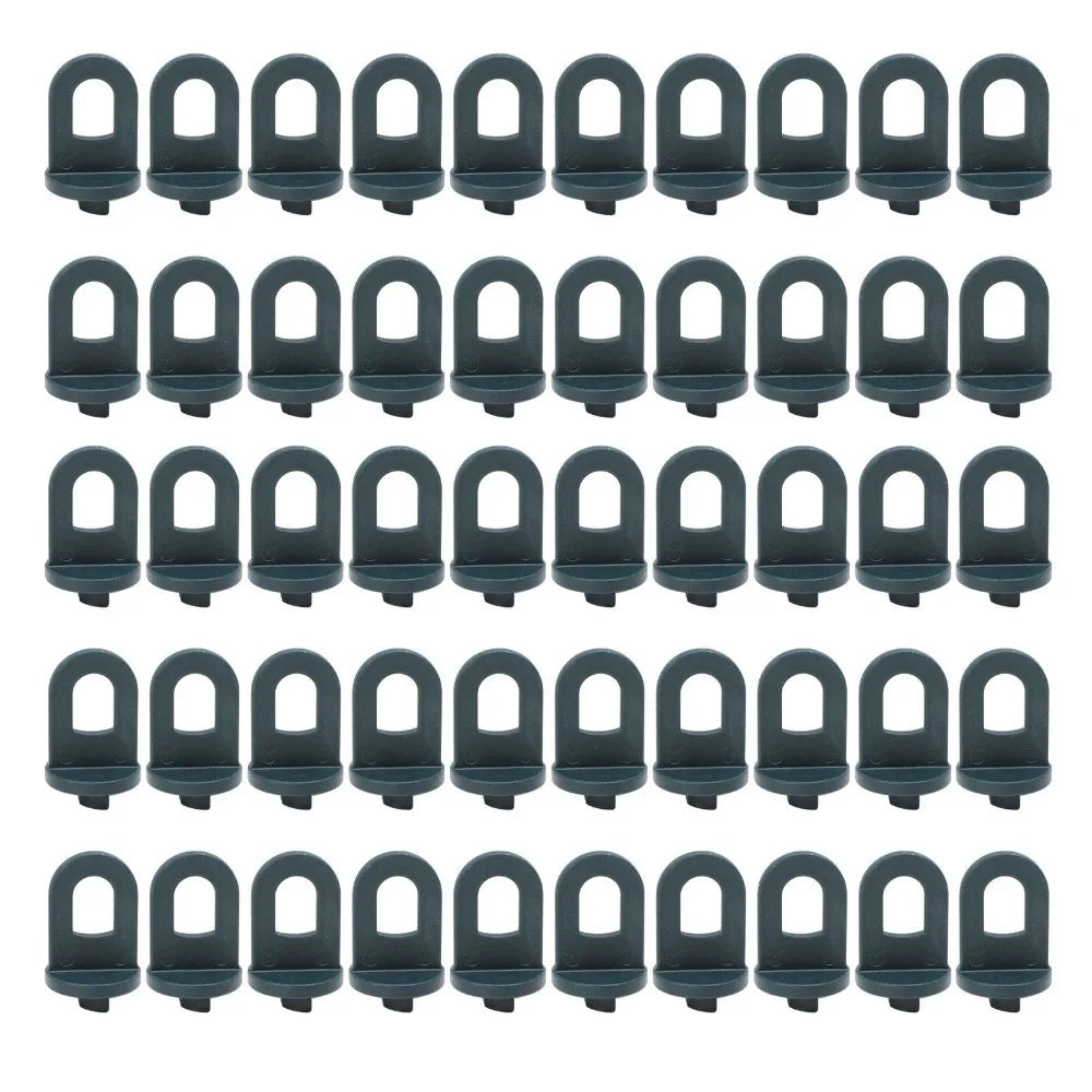 50-Pack Plastic Greenhouse Hooks – Multifunctional Plant Clips