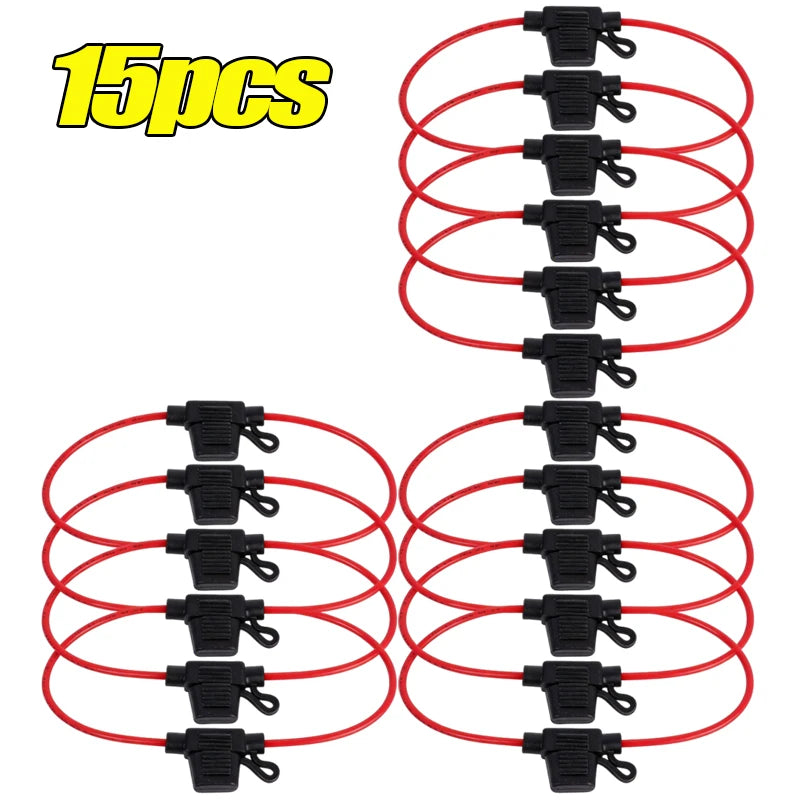 Mini Blade Inline Fuse Holder Splash-Proof 12V 30A – 5–20 Pack