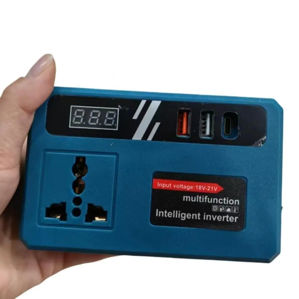 120W Lithium Battery Inverter – DC to AC, 3 USB Ports