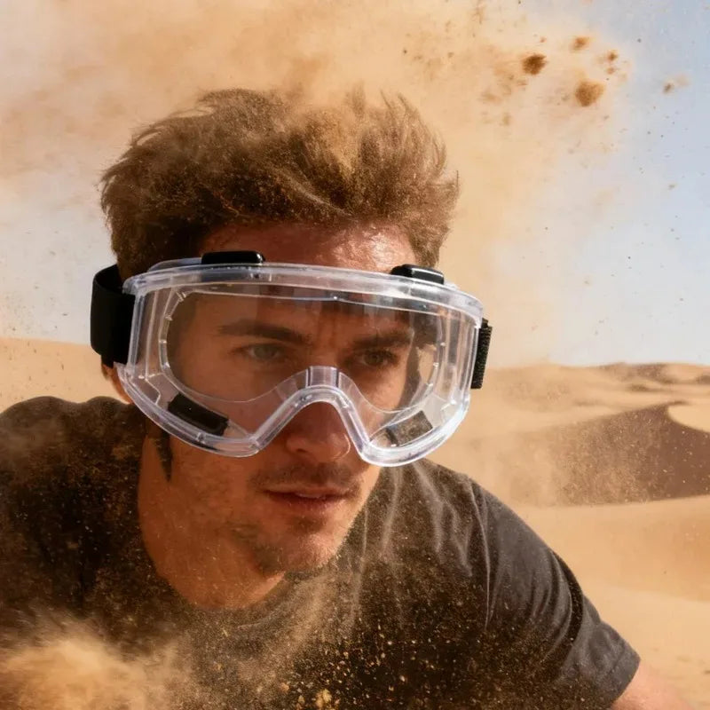 Anti-Fog Safety Goggles – PC Lens, Cycling, Ski & Work