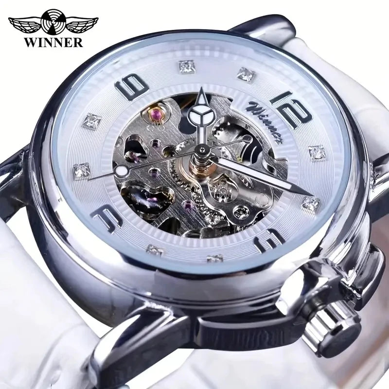 Women's Hollow-Out Automatic Mechanical Watch | Crystal Dial