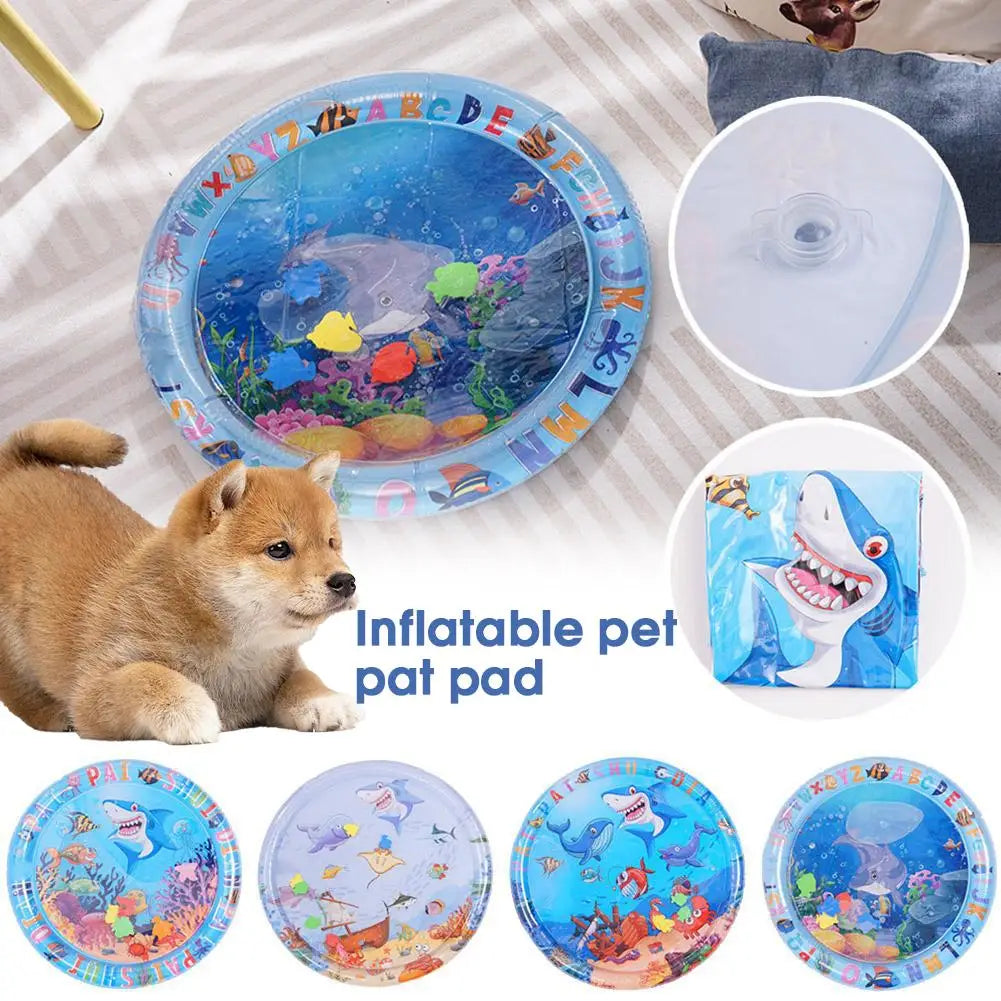 Interactive Cat Water Play Mat – Ocean Fish Splash Pad